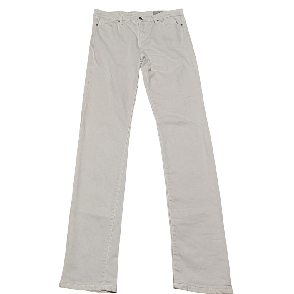 AllSaints Jeans Womens 30 Cream Stilt Skinny Mid Rise Denim Off White Minimalist